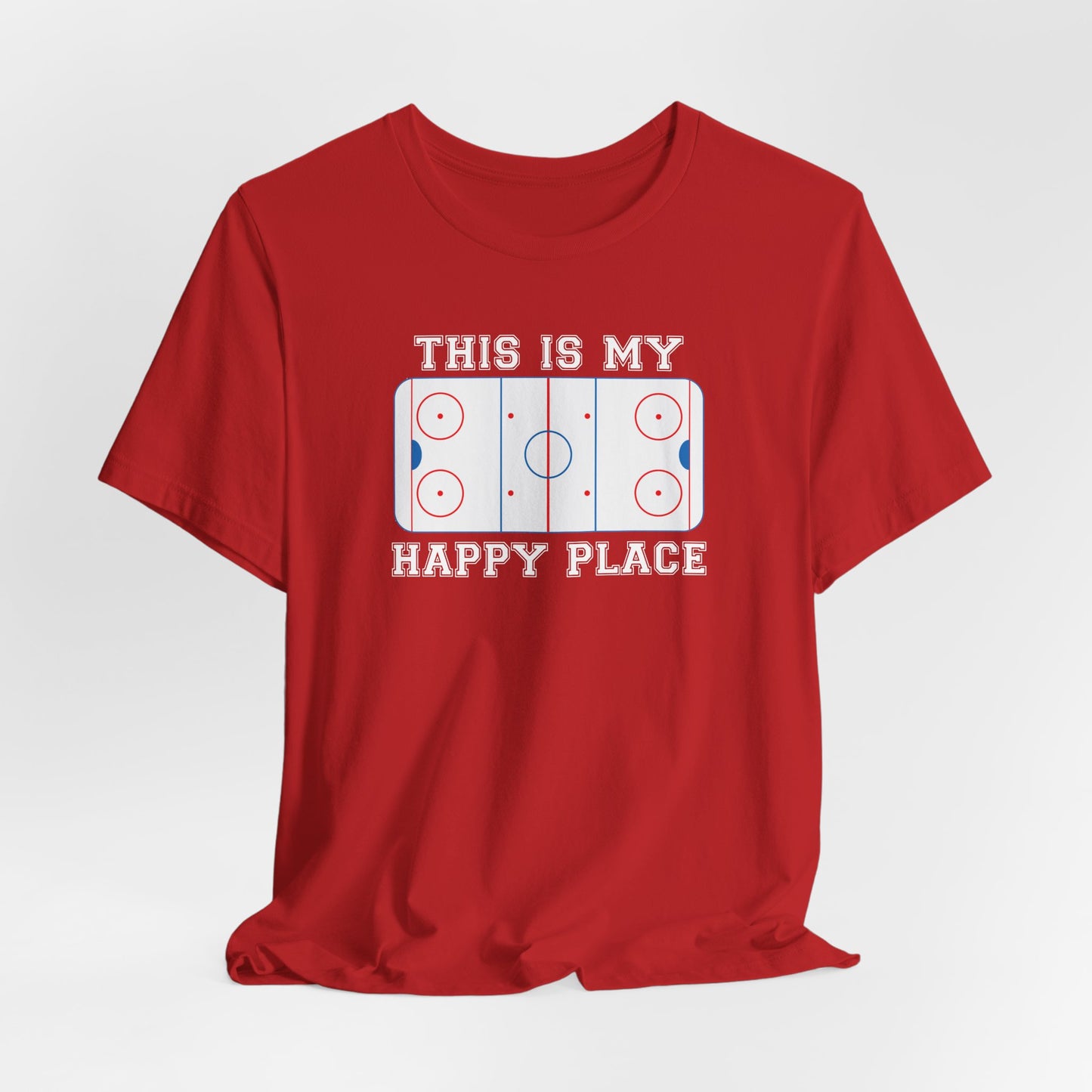 This is My Happy Place HOCKEY RINK Shirt (Adult)