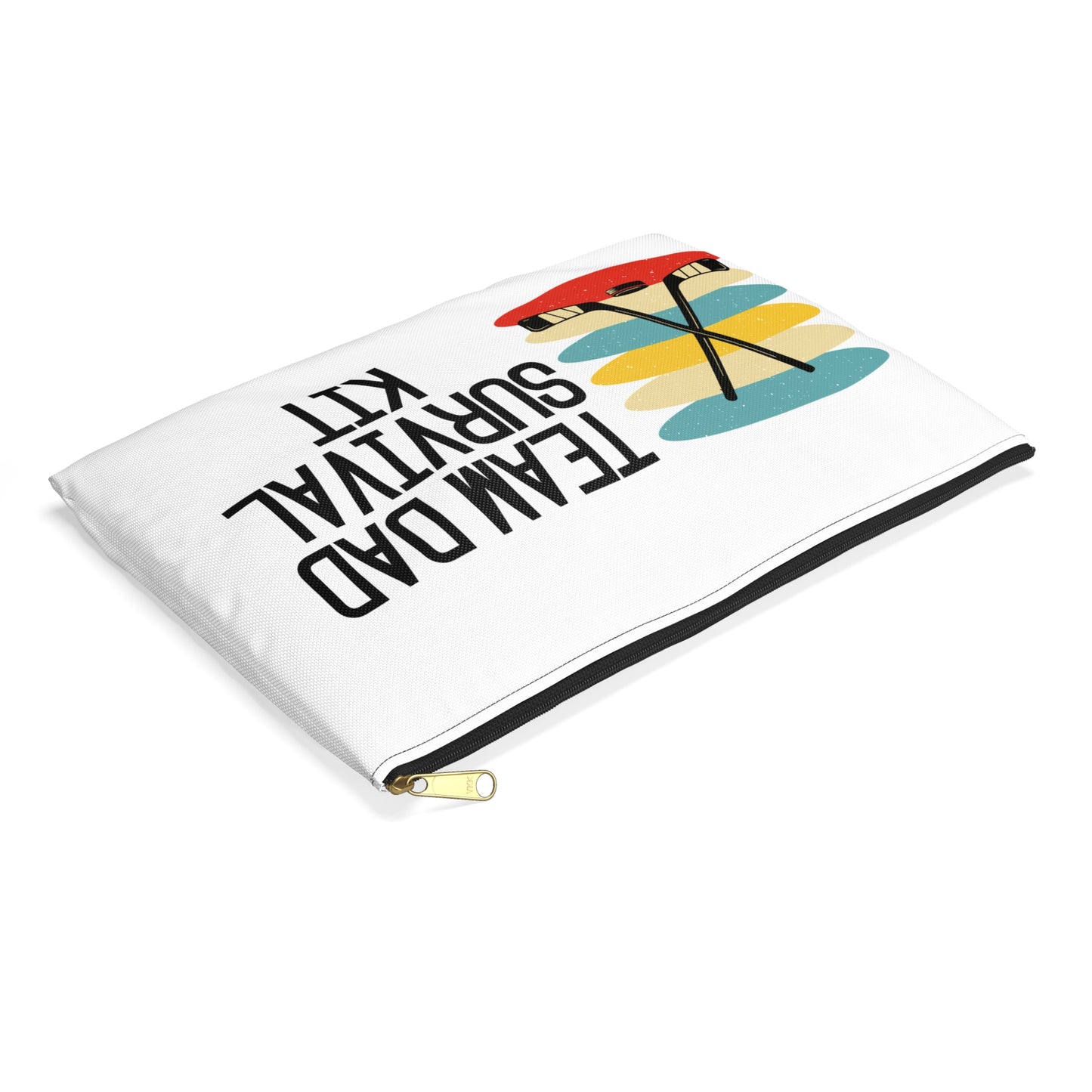 Ice Hockey Team DAD Survival Kit Zipper Pouch Bag