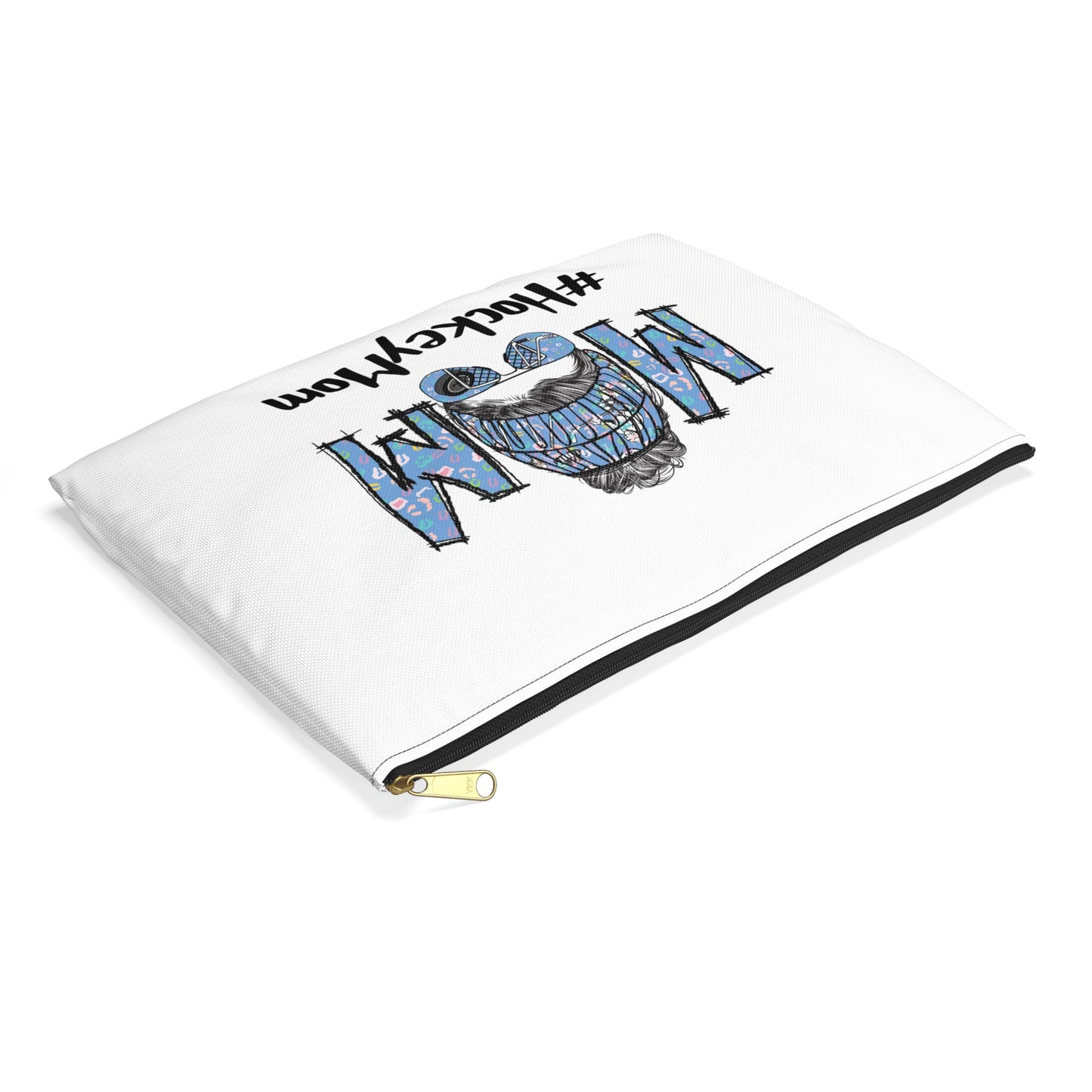 HASHTAG HOCKEY MOM Zipper Pouch Bag