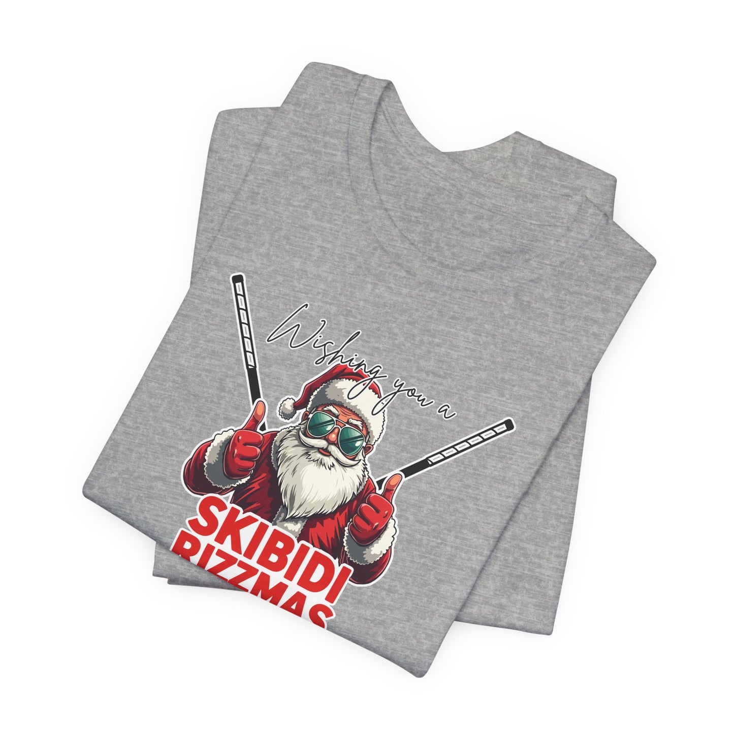 Skibidi Rizzmas Red Santa Shirt (Adult)