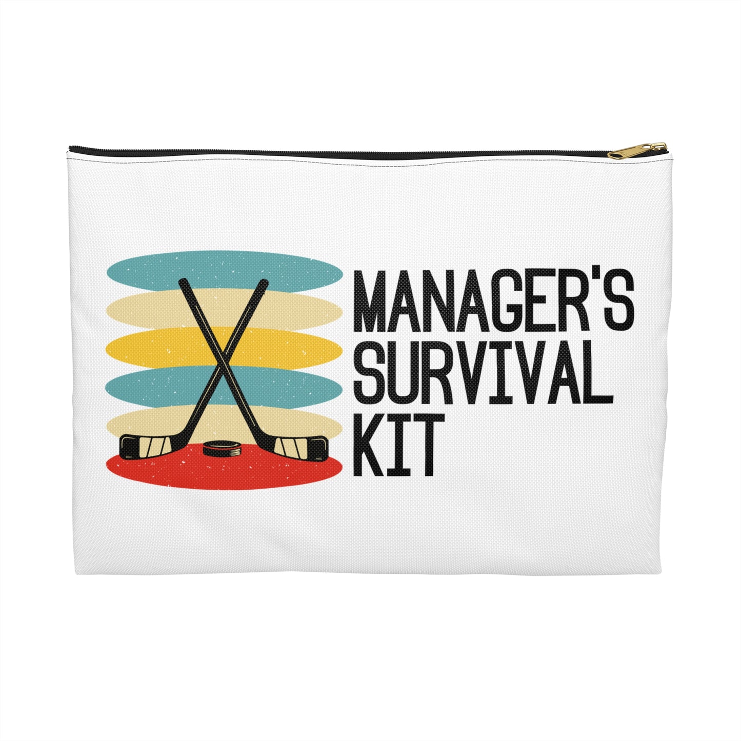 Ice Hockey Team Manager Survival Kit Zipper Pouch Bag