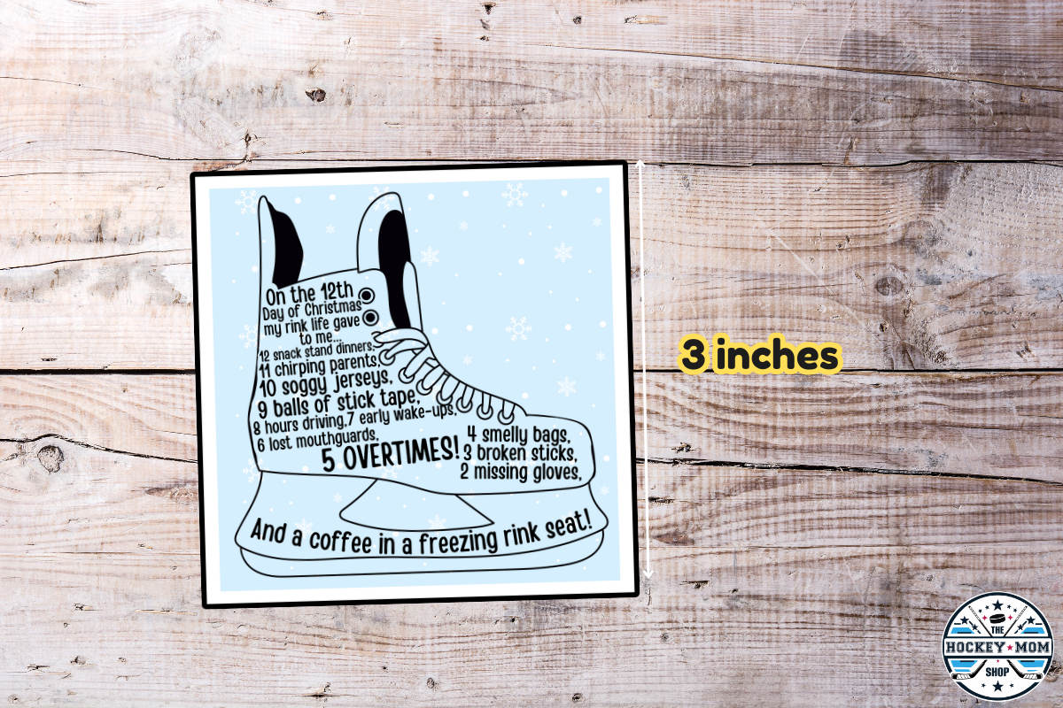 12 Days of HOCKEY MOM Christmas Printable Gift Tags