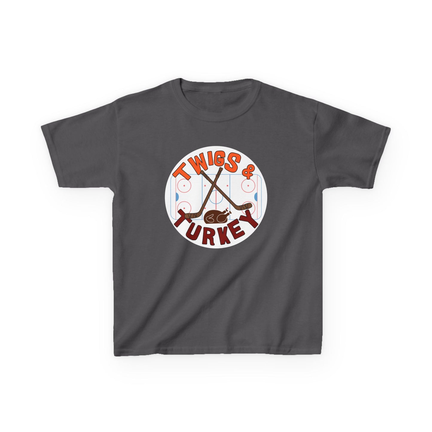 Twigs and Turkey Thanksgiving Hockey Shirt (Youth)
