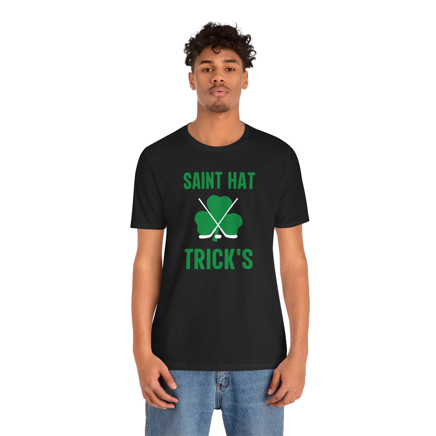 Saint Hat Trick's St. Patrick's Day Themed Ice Hockey Shirt (Adult)