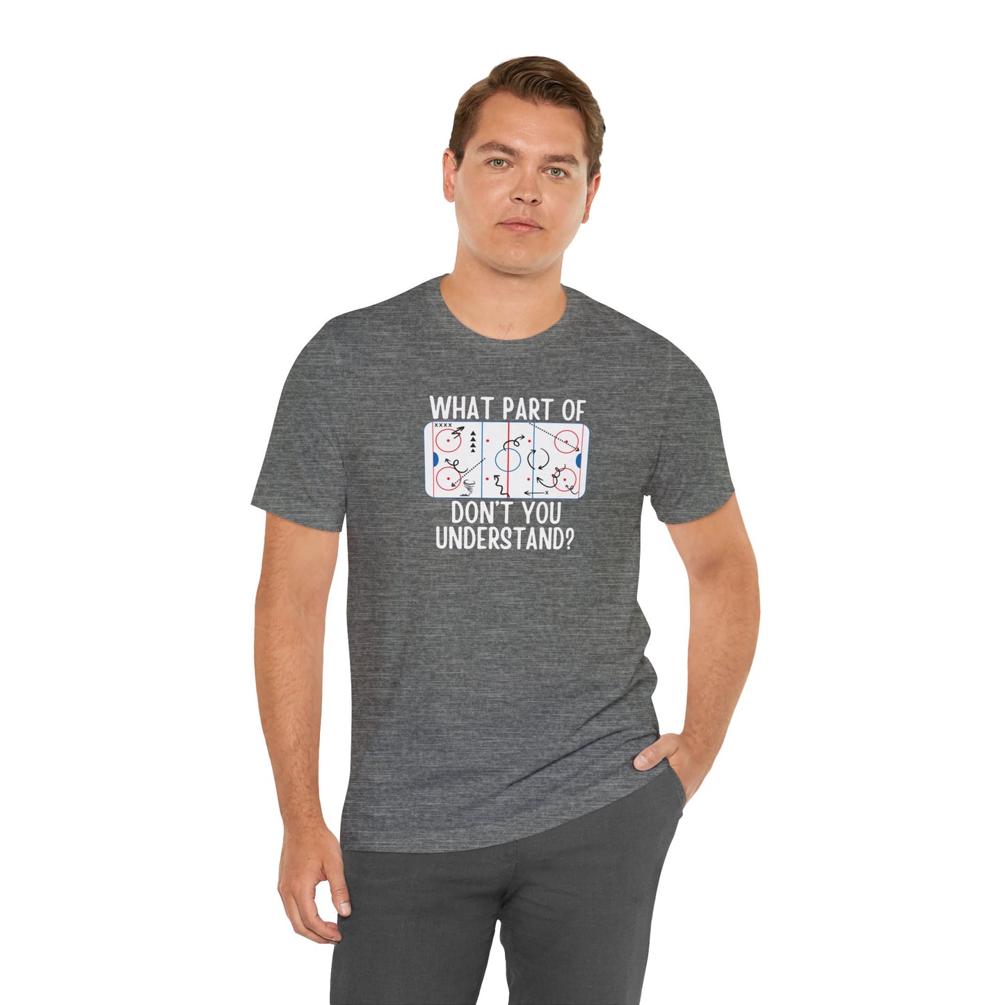 Coach Play Board What Part Don't You Understand Ice HOCKEY Rink Adult Shirt