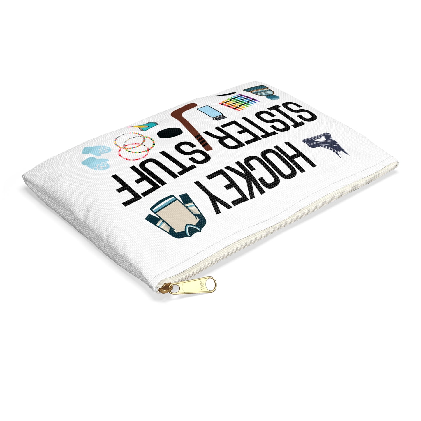 Hockey Sister Stuff Zipper Pouch Bag