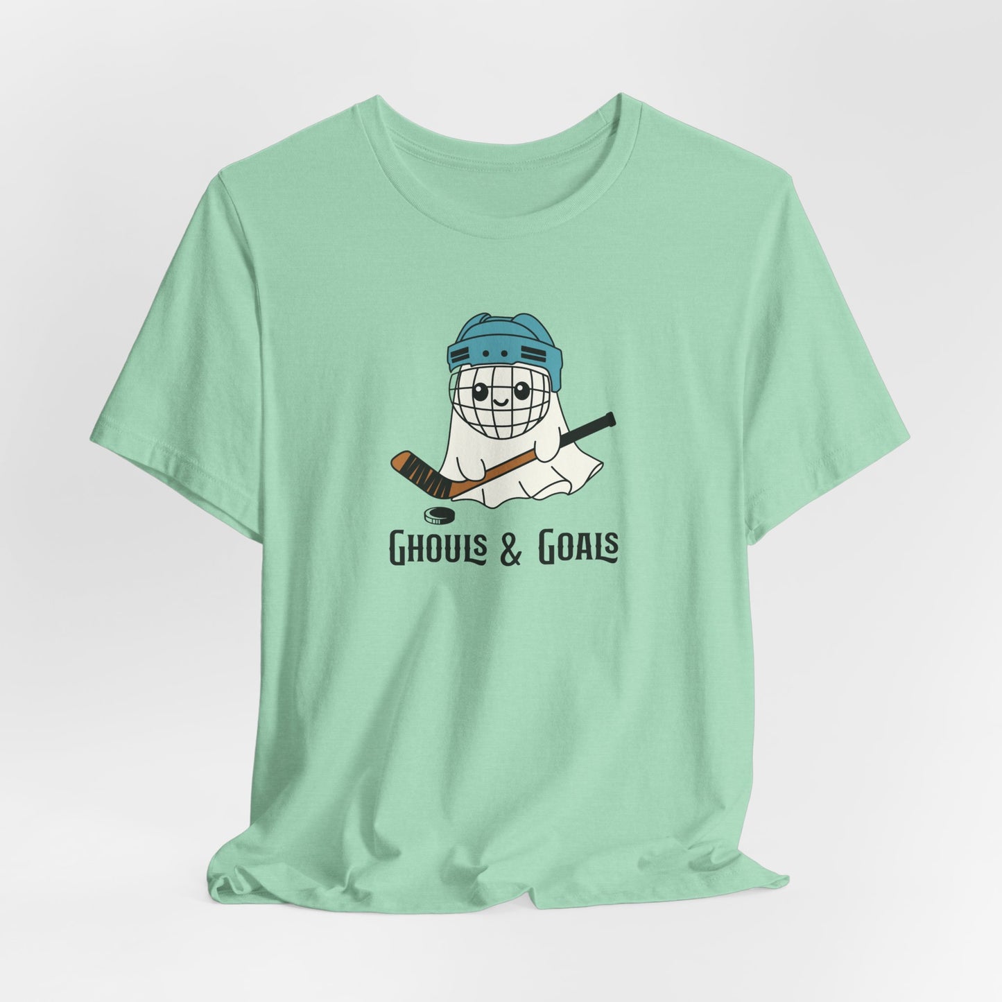 Ghouls & Goals Halloween Ice Hockey T-Shirt (Adult)