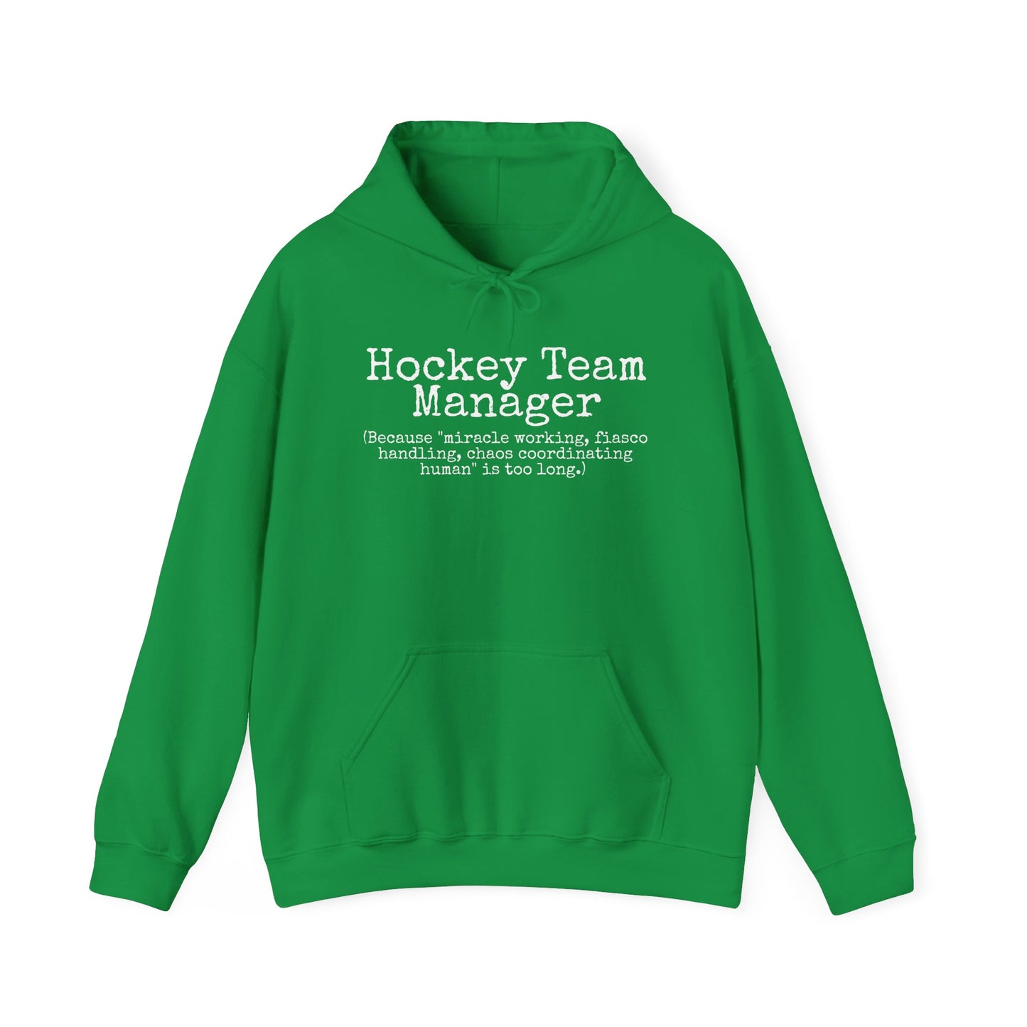 Team Manager Ice Hockey Heavy Blend Hoodie Sweatshirt