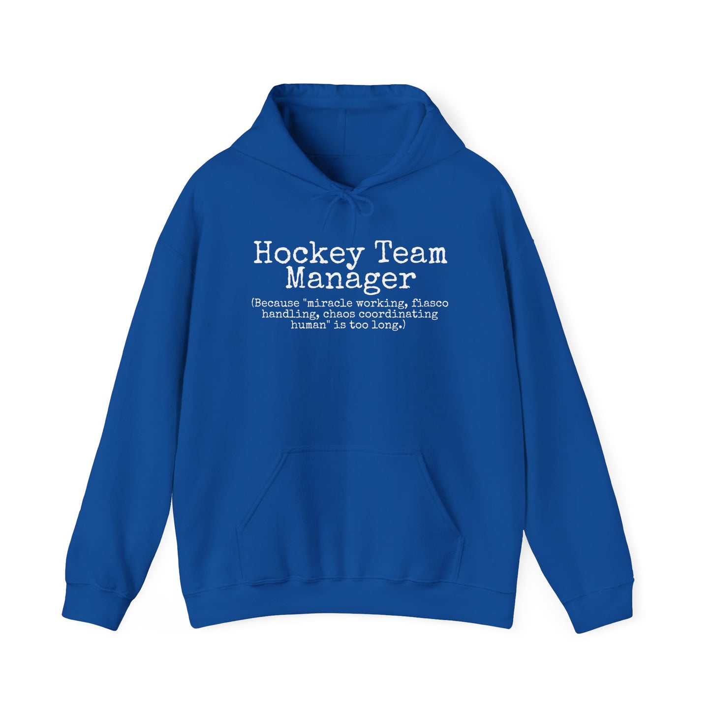 Team Manager Ice Hockey Heavy Blend Hoodie Sweatshirt