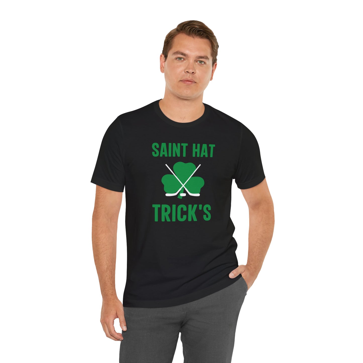 Saint Hat Trick's St. Patrick's Day Themed Ice Hockey Shirt (Adult)