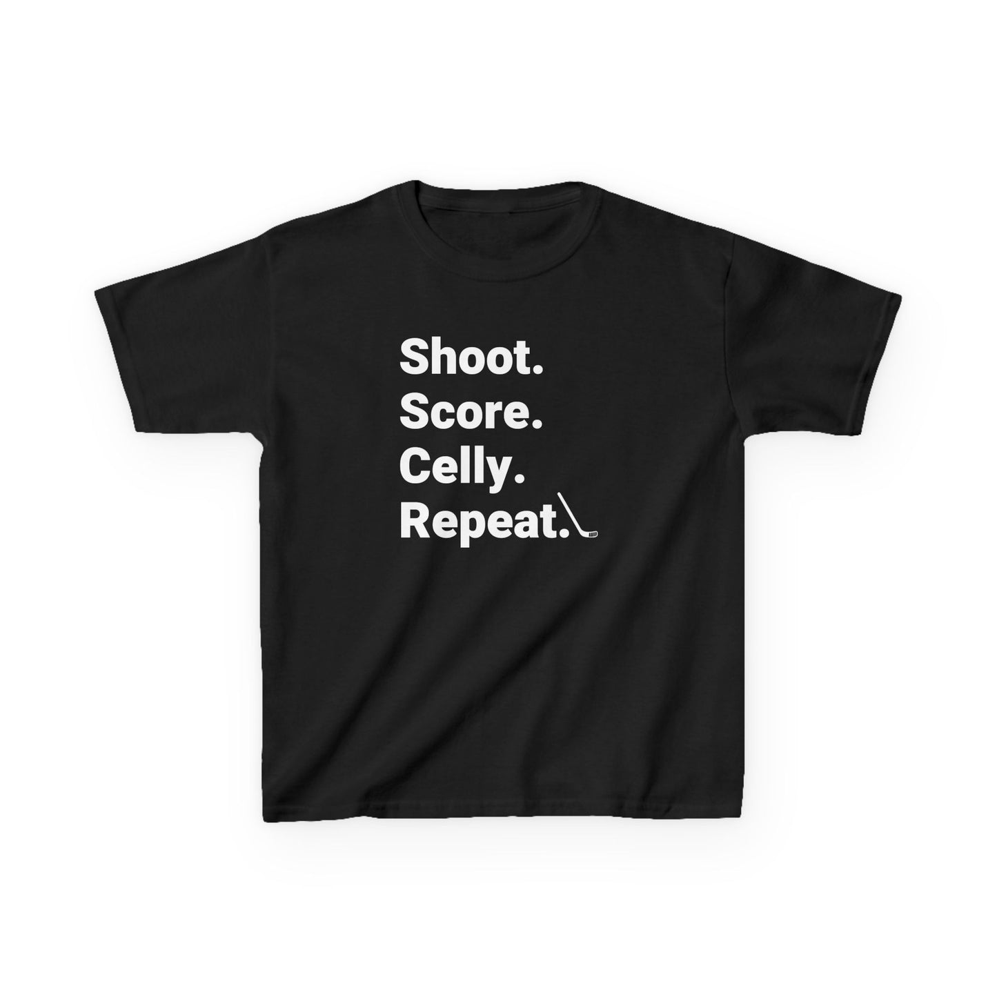 Shoot Score Celly Repeat Ice Hockey Shirt (Youth)