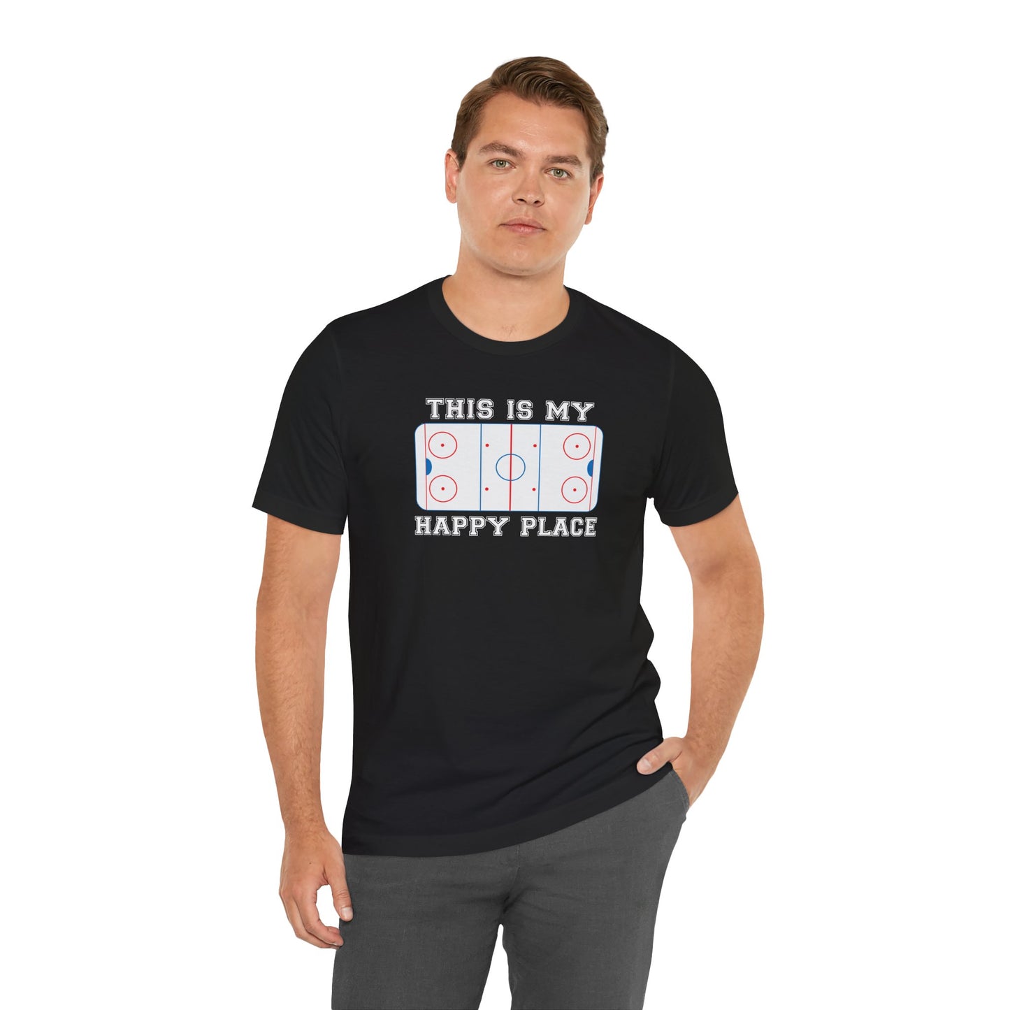 This is My Happy Place HOCKEY RINK Shirt (Adult)