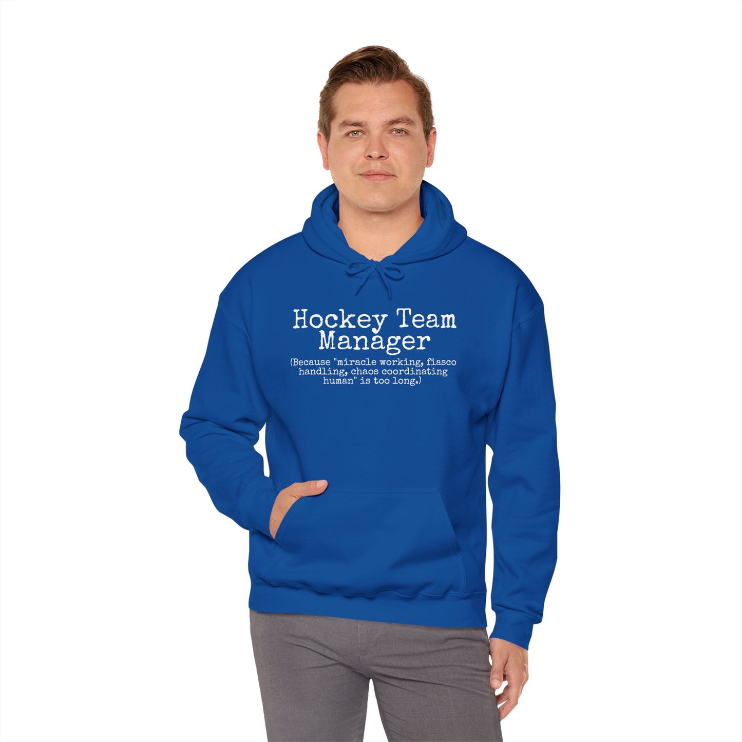 Team Manager Ice Hockey Heavy Blend Hoodie Sweatshirt