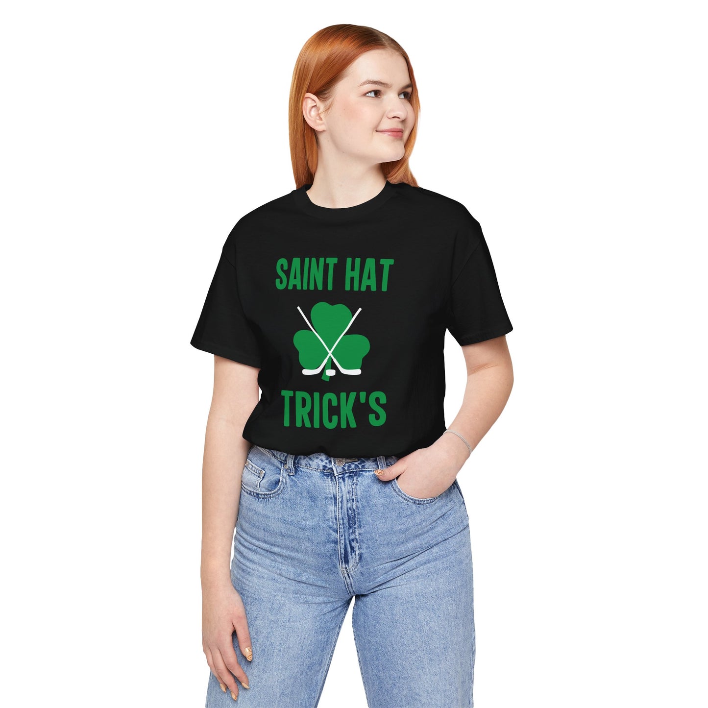 Saint Hat Trick's St. Patrick's Day Themed Ice Hockey Shirt (Adult)