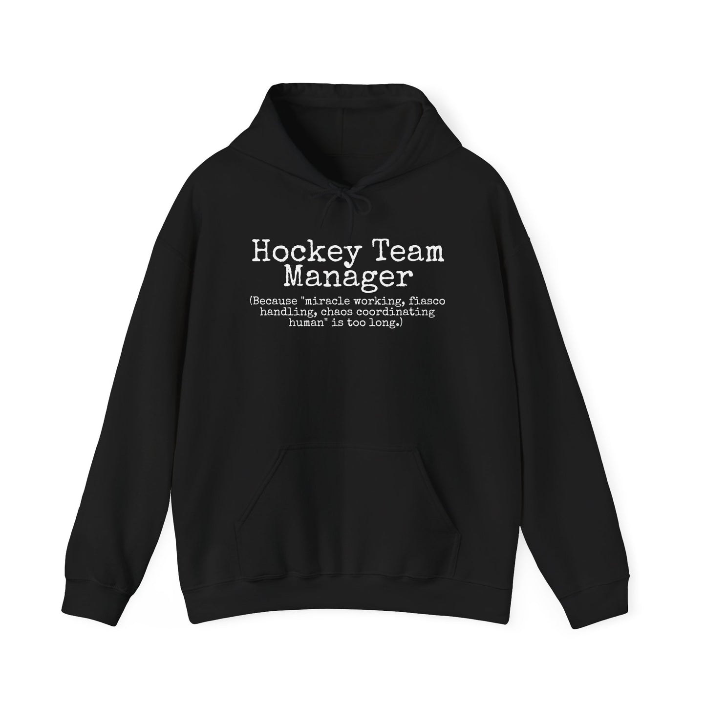 Team Manager Ice Hockey Heavy Blend Hoodie Sweatshirt