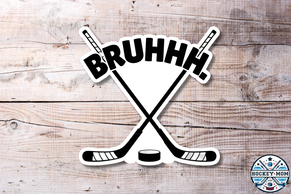 BRUHHH Ice HOCKEY Vinyl Sticker