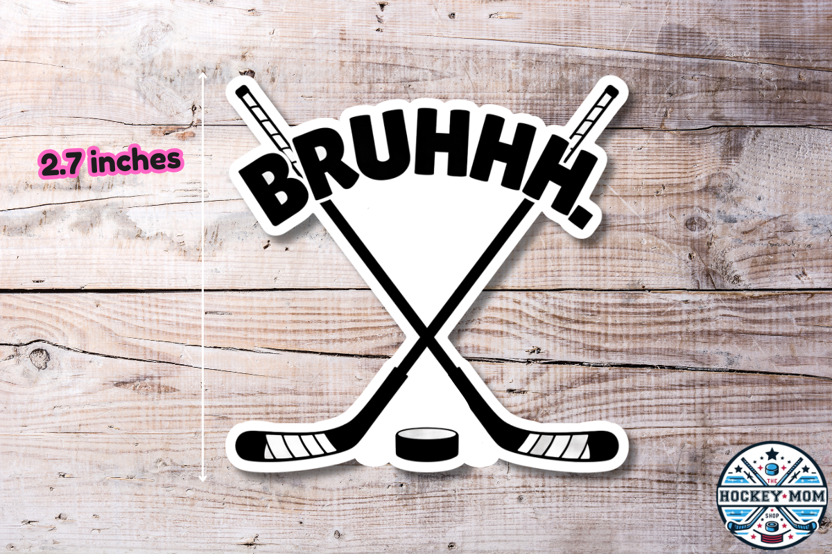 BRUHHH Ice HOCKEY Vinyl Sticker
