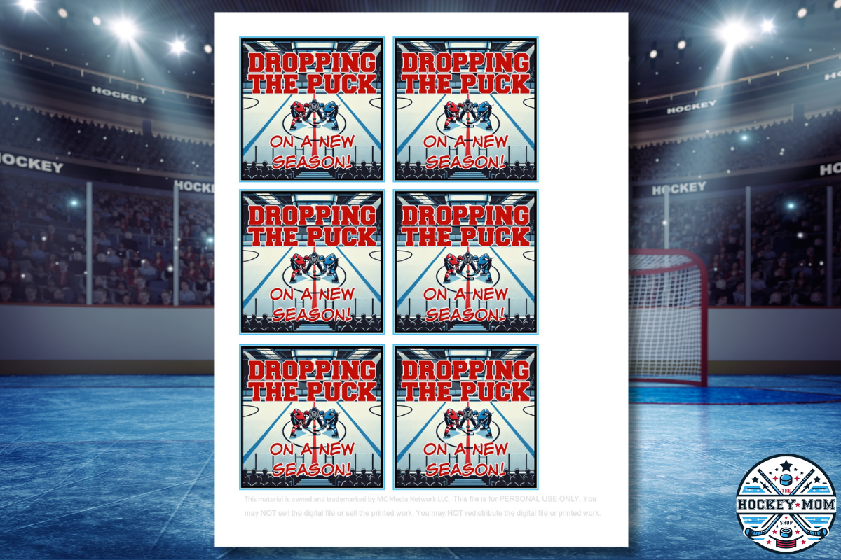 NEW SEASON Ice Hockey Printable Gift Tags