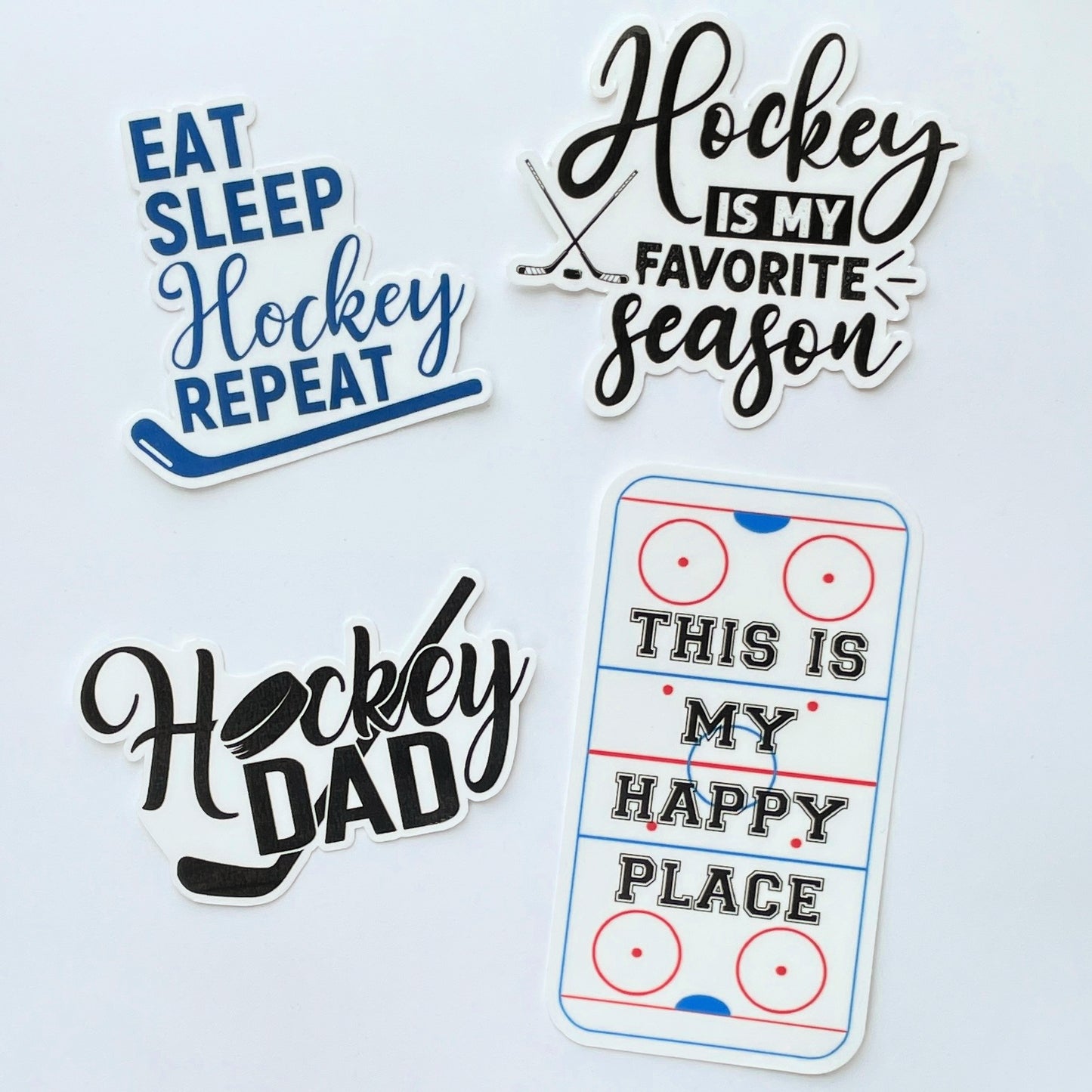 ICE HOCKEY DAD Stickers Vinyl Sticker 4-Pack