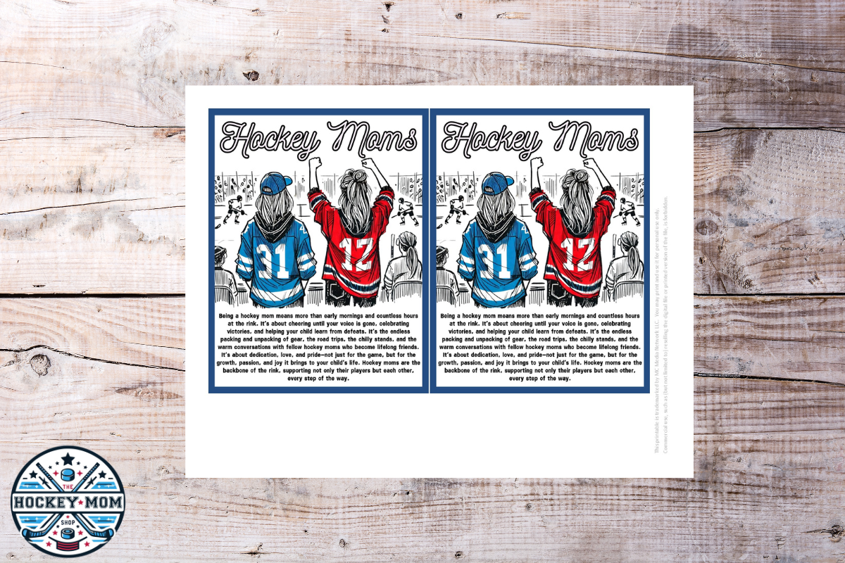 Hockey Moms Inspirational Cards - Sweet Tribute to the Hockey Mom