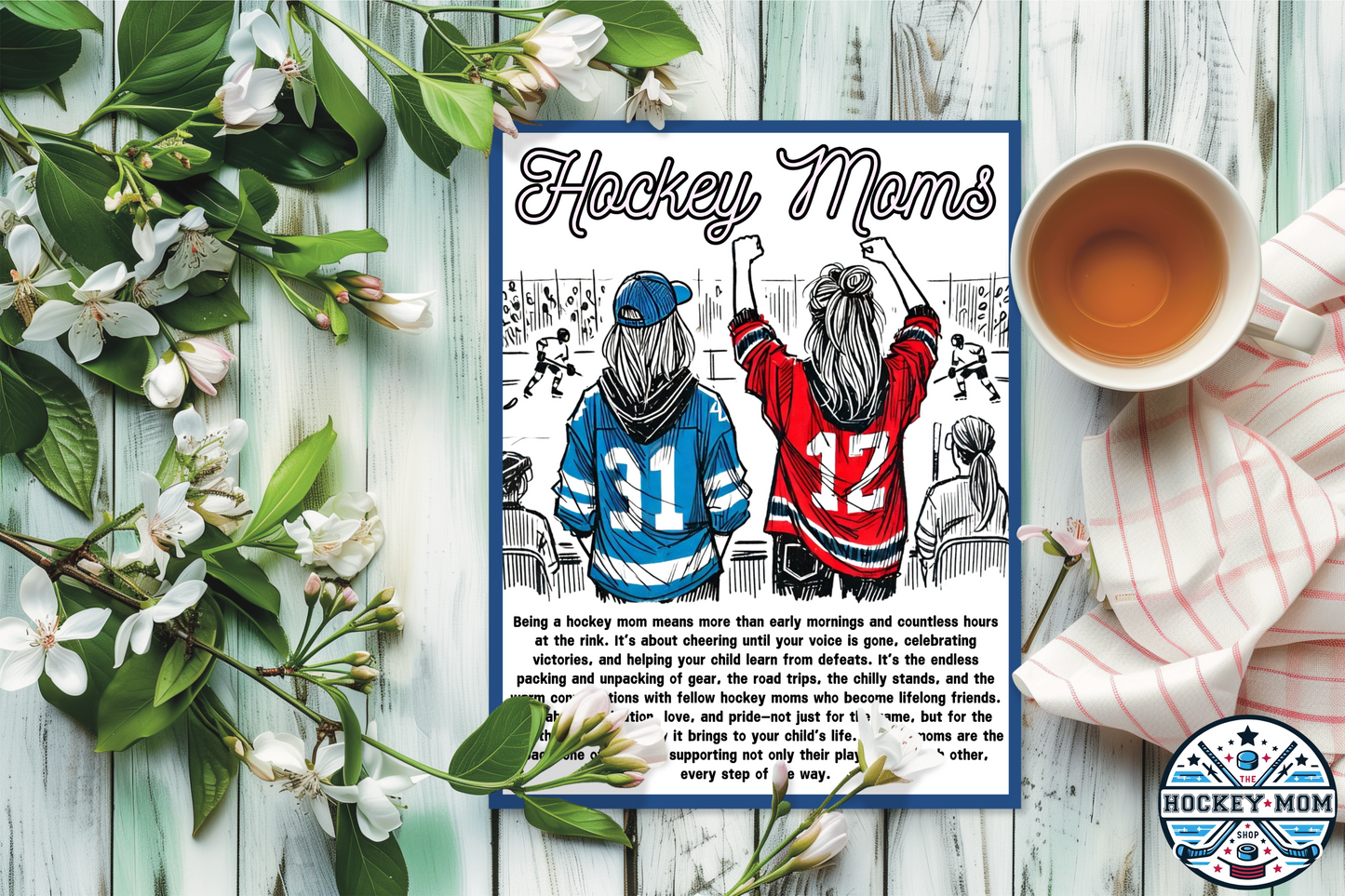 Hockey Moms Inspirational Print (Ready to Frame 8.5x11 Printable)