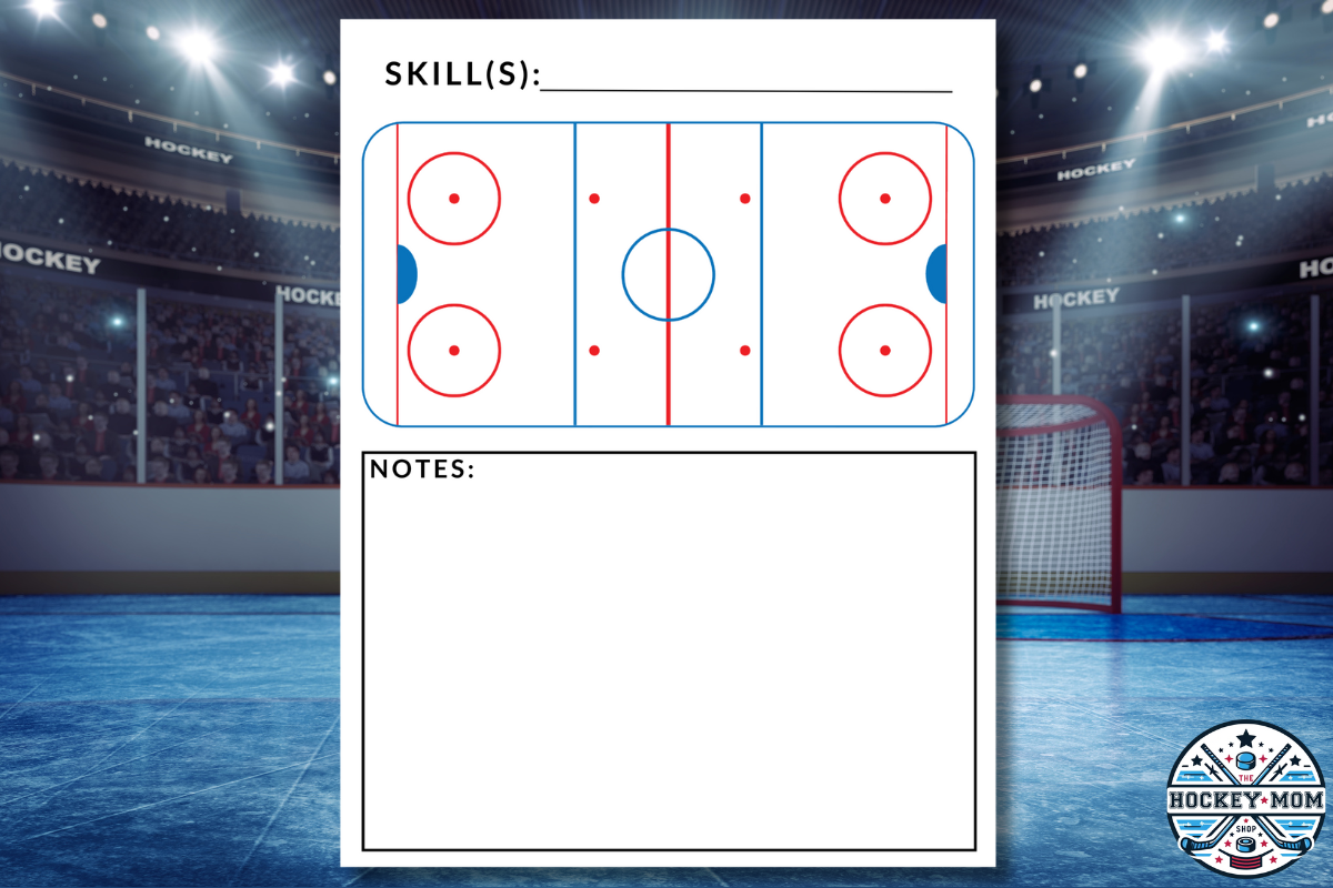 Printable ICE HOCKEY PLAYBOOK Pages Pack