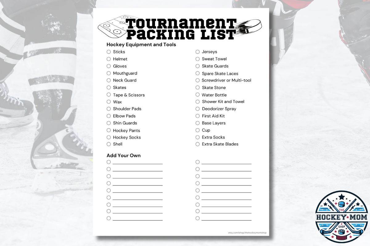 Ultimate Ice Hockey Tournament Printable Planner Pack