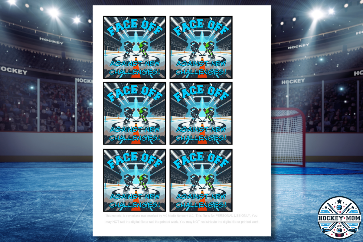 Back to School Ice Hockey Printable Gift Tags