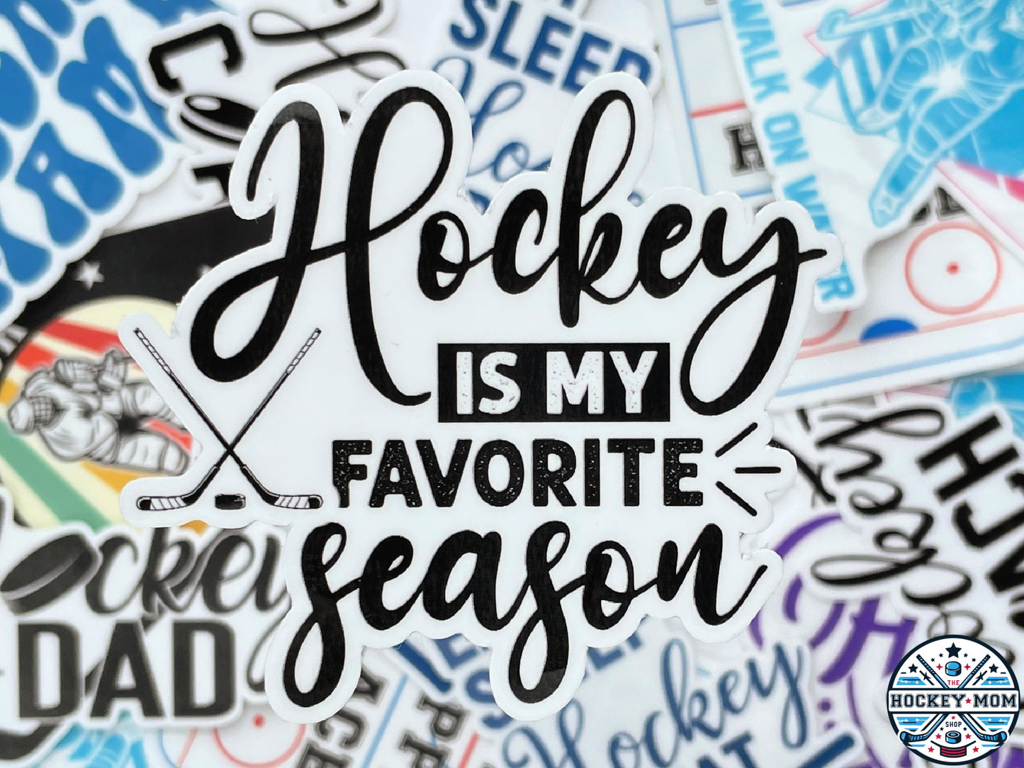 ICE HOCKEY MOM Stickers Vinyl Sticker 4-Pack