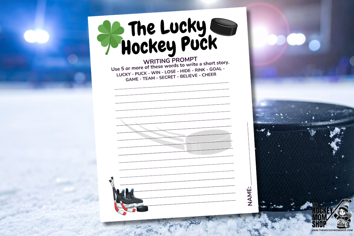 The Lucky Hockey Puck Writing Prompt Printable