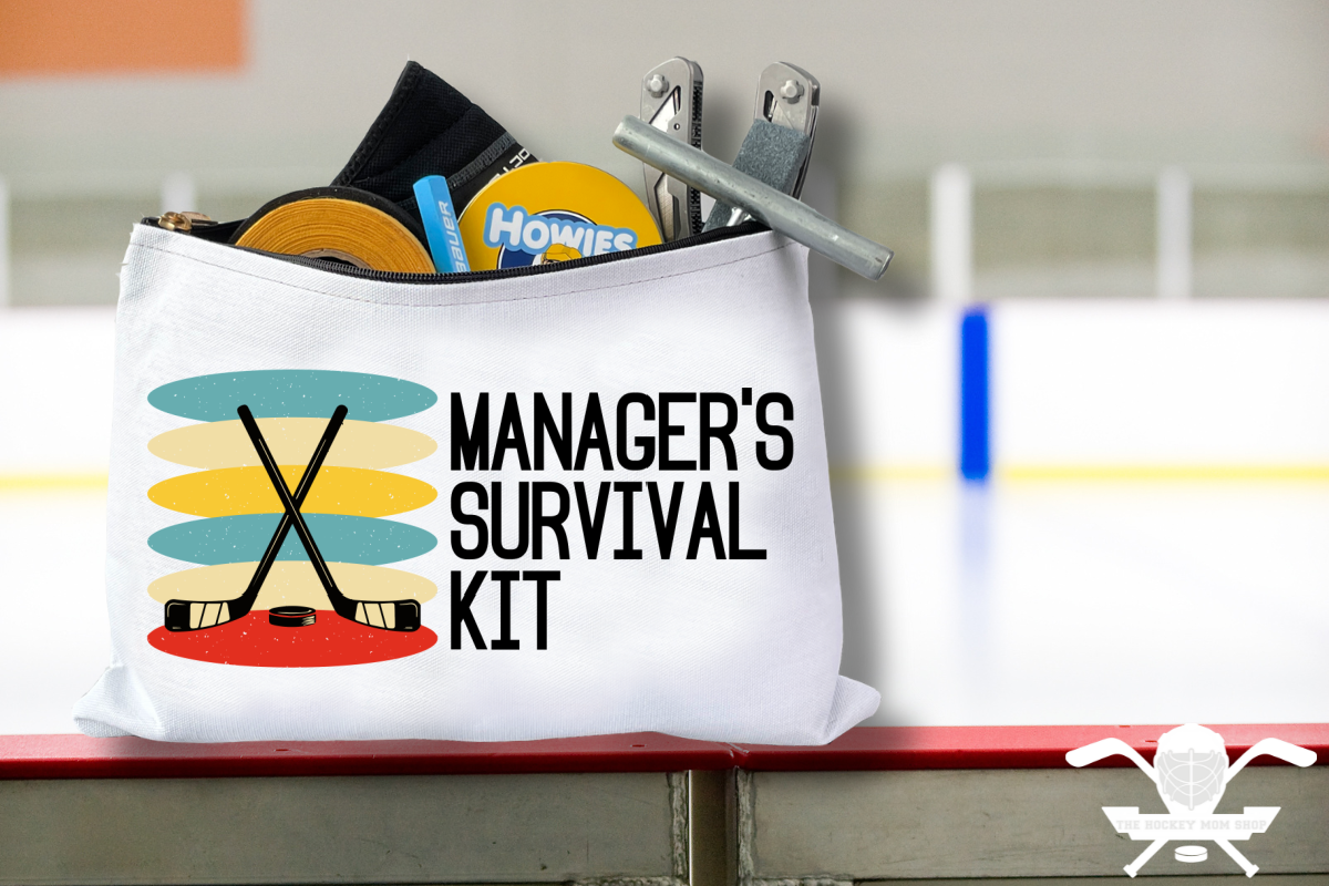 Ice Hockey Team Manager Survival Kit Zipper Pouch Bag