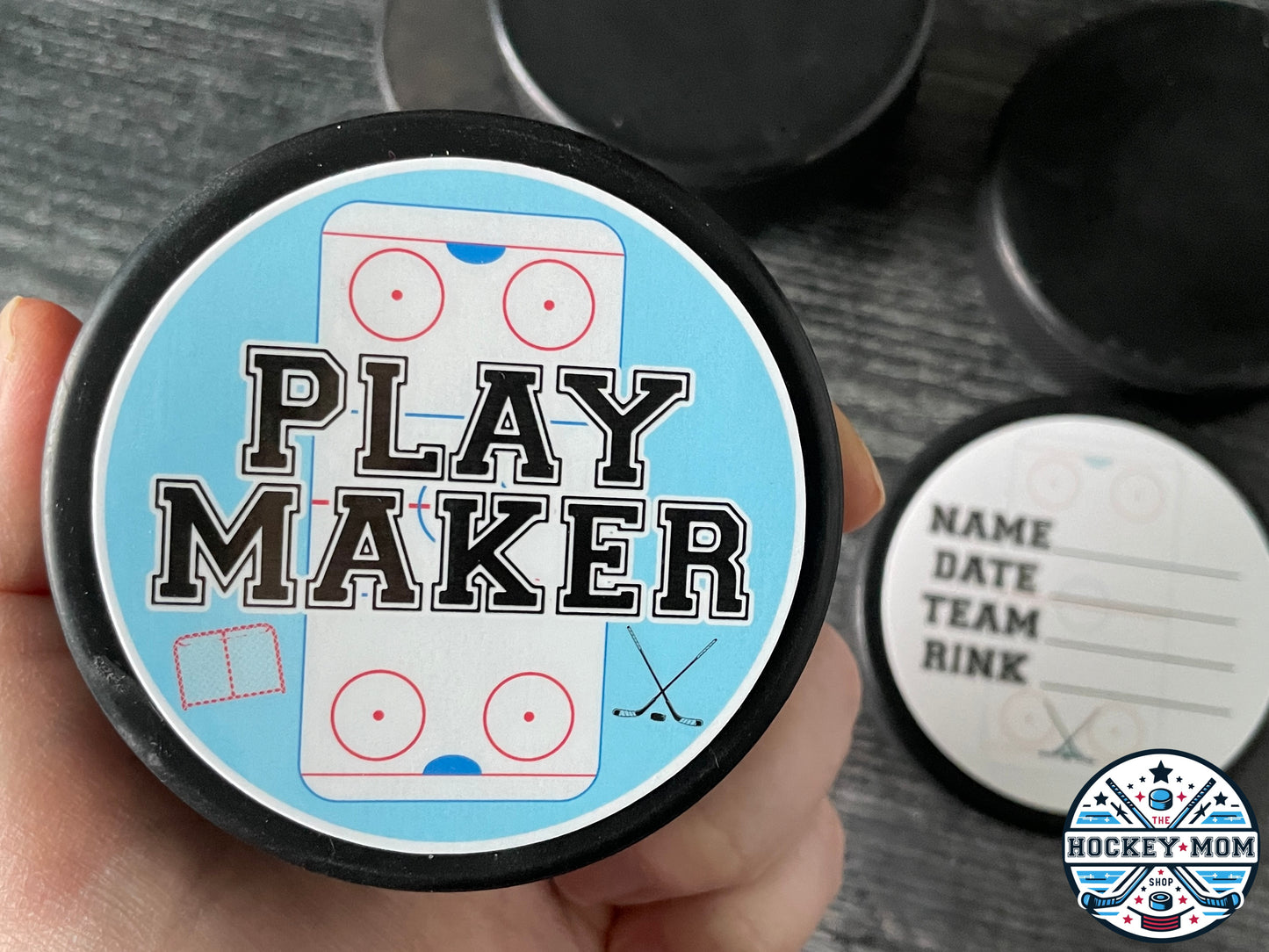 Ice Hockey PLAYMAKER Milestone Puck Stickers Vinyl Sticker Pack