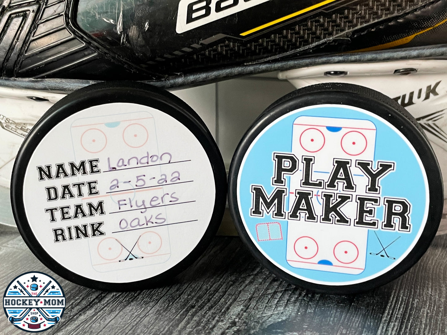 Ice Hockey PLAYMAKER Milestone Puck Stickers Vinyl Sticker Pack