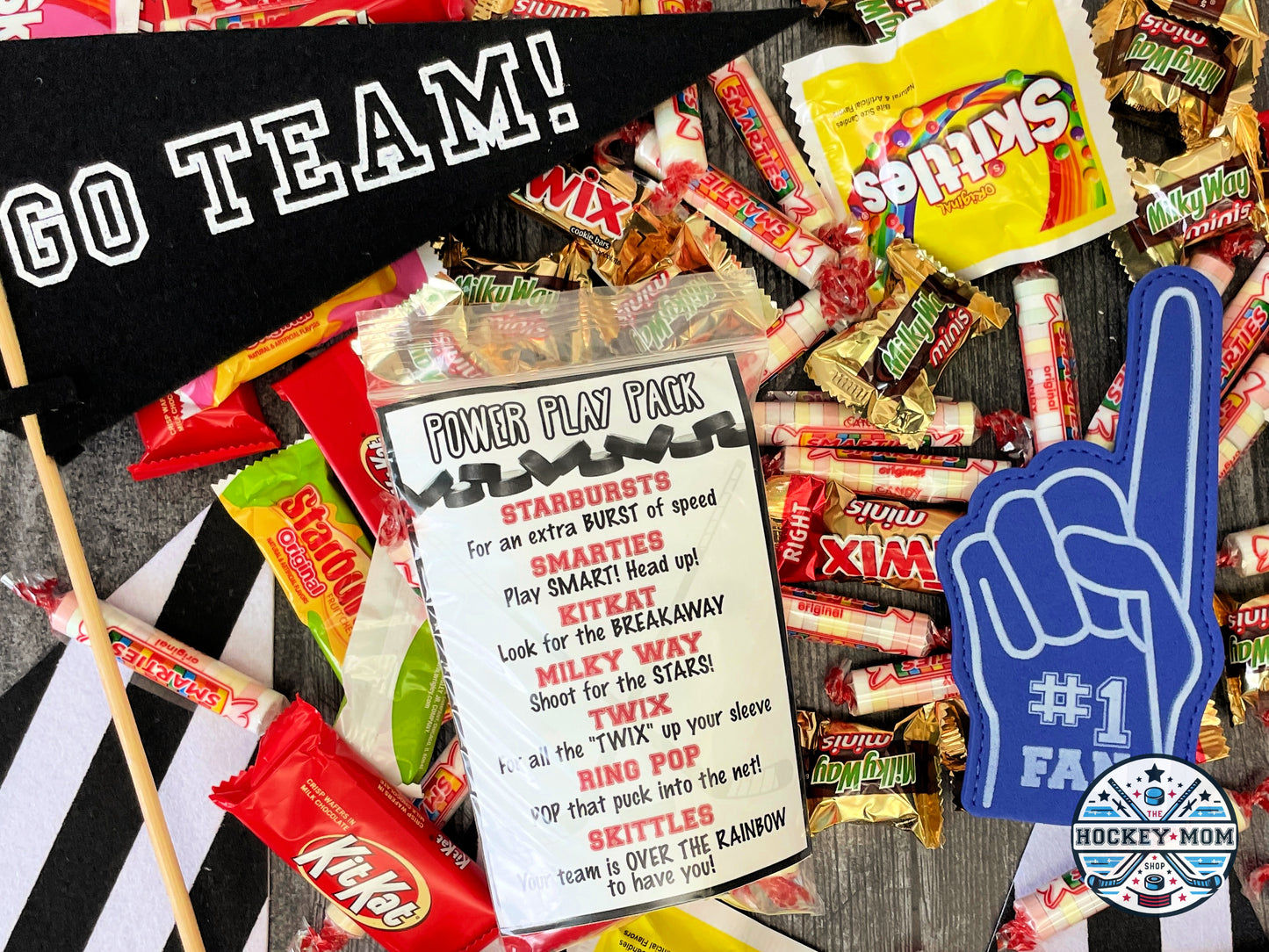 Printable ICE HOCKEY Candy Survival Kit Cards