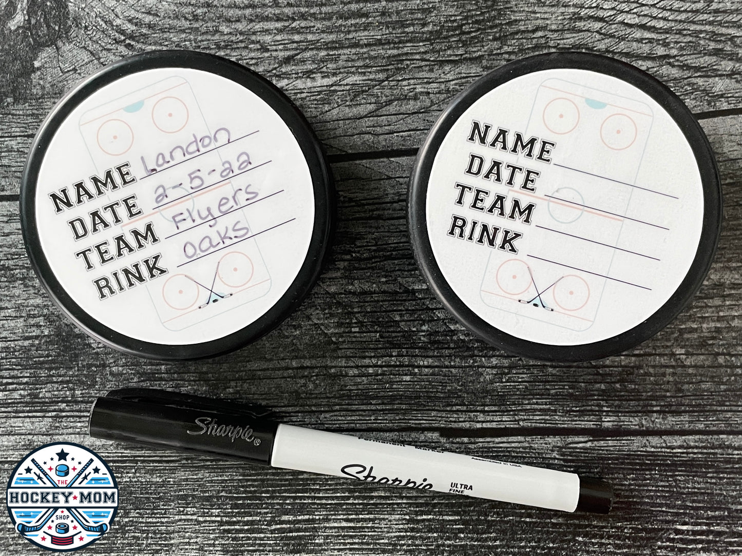 Ice Hockey 1st TOURNAMENT Milestone Puck Stickers Vinyl Sticker Pack