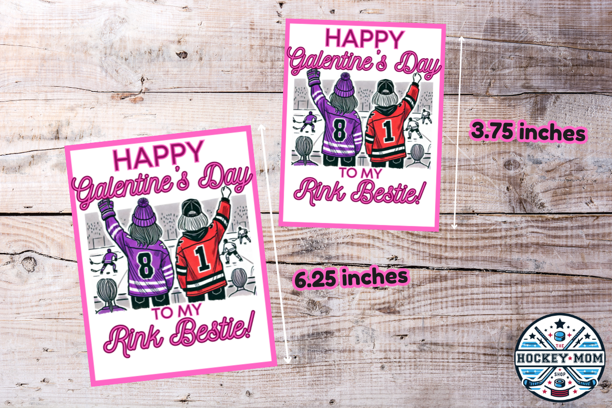 GALENTINE'S Day Printable RINK BESTIES Ice Hockey Moms Card