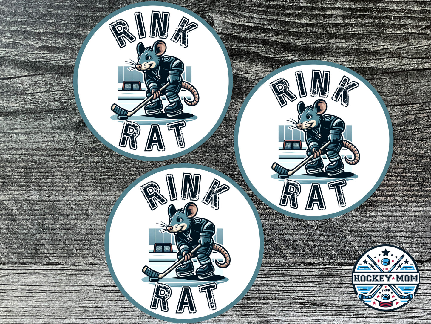 RINK RAT Ice HOCKEY Vinyl Sticker