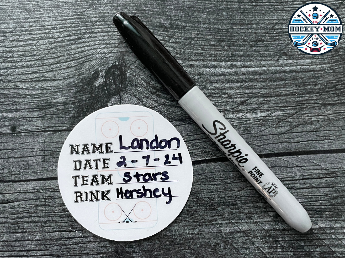 Ice Hockey 1st TOURNAMENT Milestone Puck Stickers Vinyl Sticker Pack