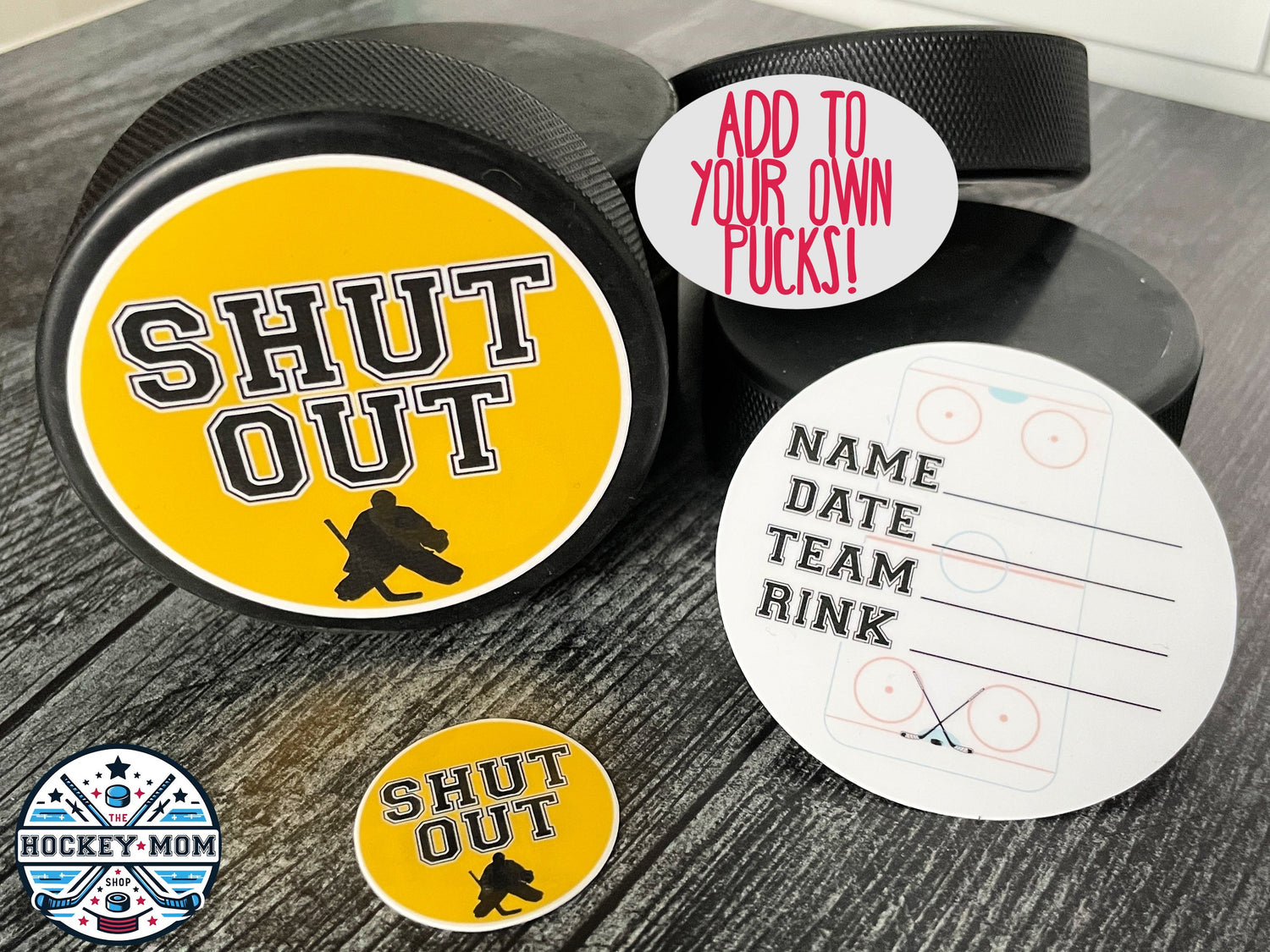 Hockey Puck Achievement Stickers