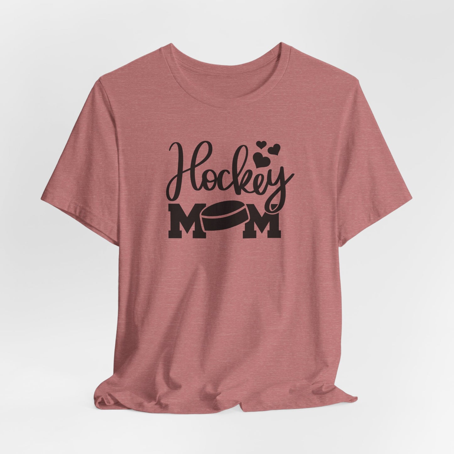 Hockey Mom Puck and Hearts T-Shirt