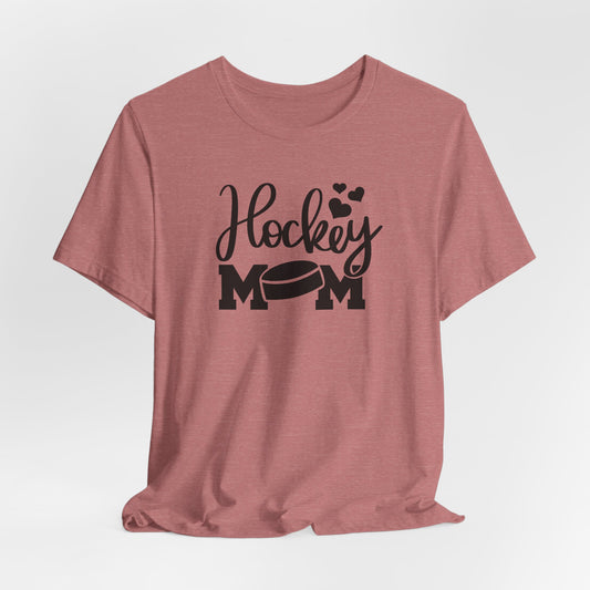 Hockey Mom Puck and Hearts T-Shirt