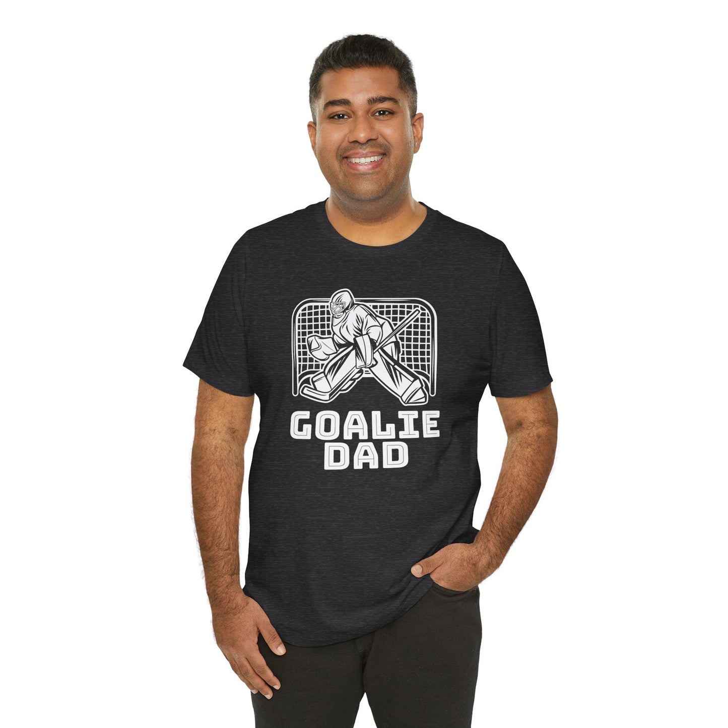 Goalie Dad Adult Ice Hockey T-Shirt