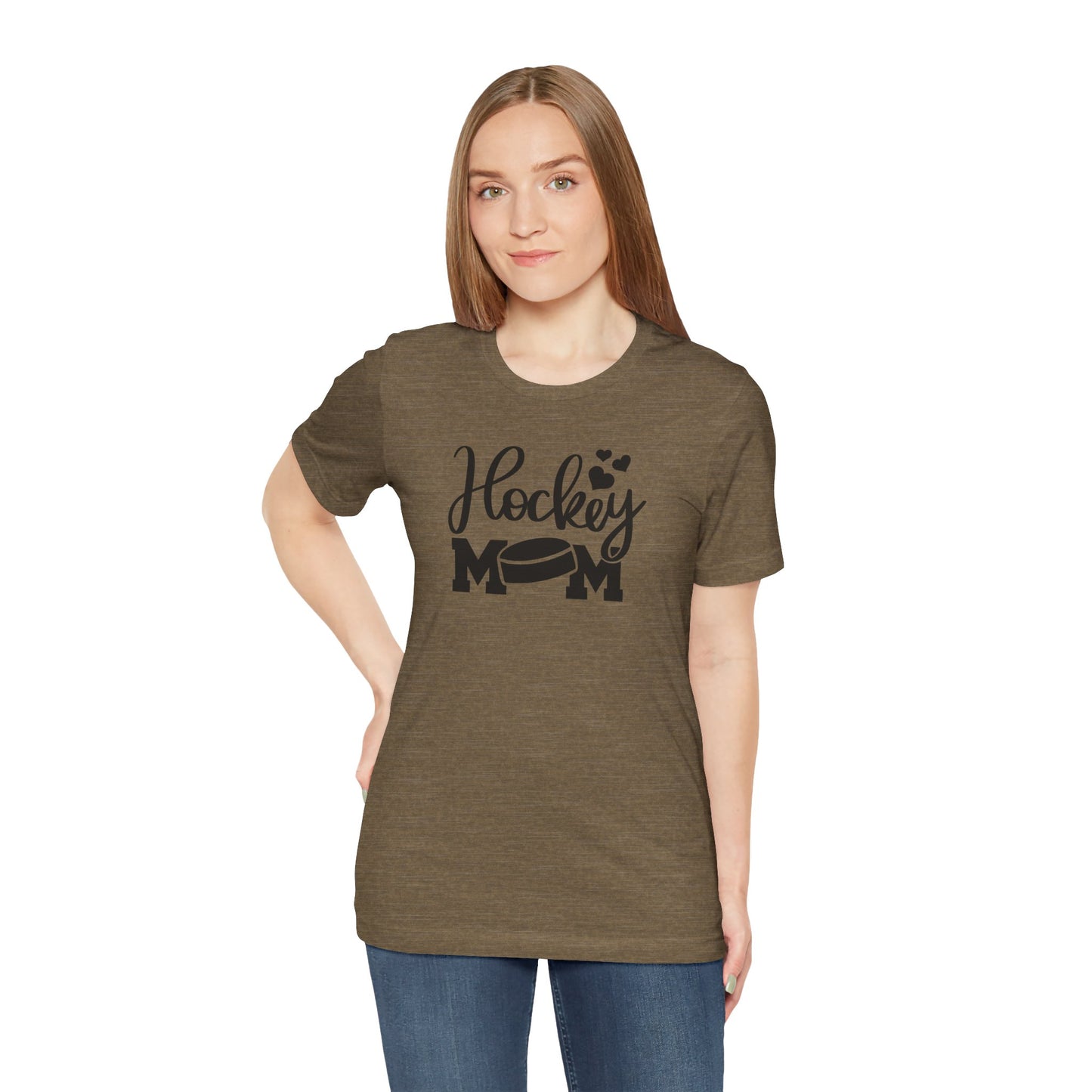 Hockey Mom Puck and Hearts T-Shirt