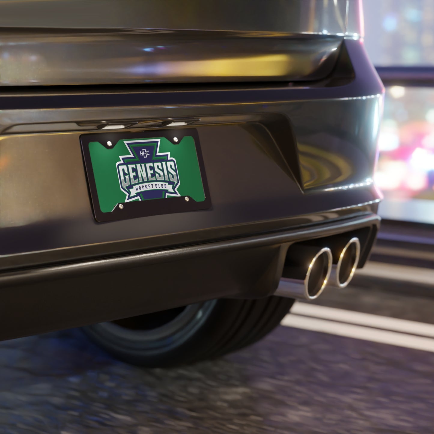 GENESIS Green Vanity Plate