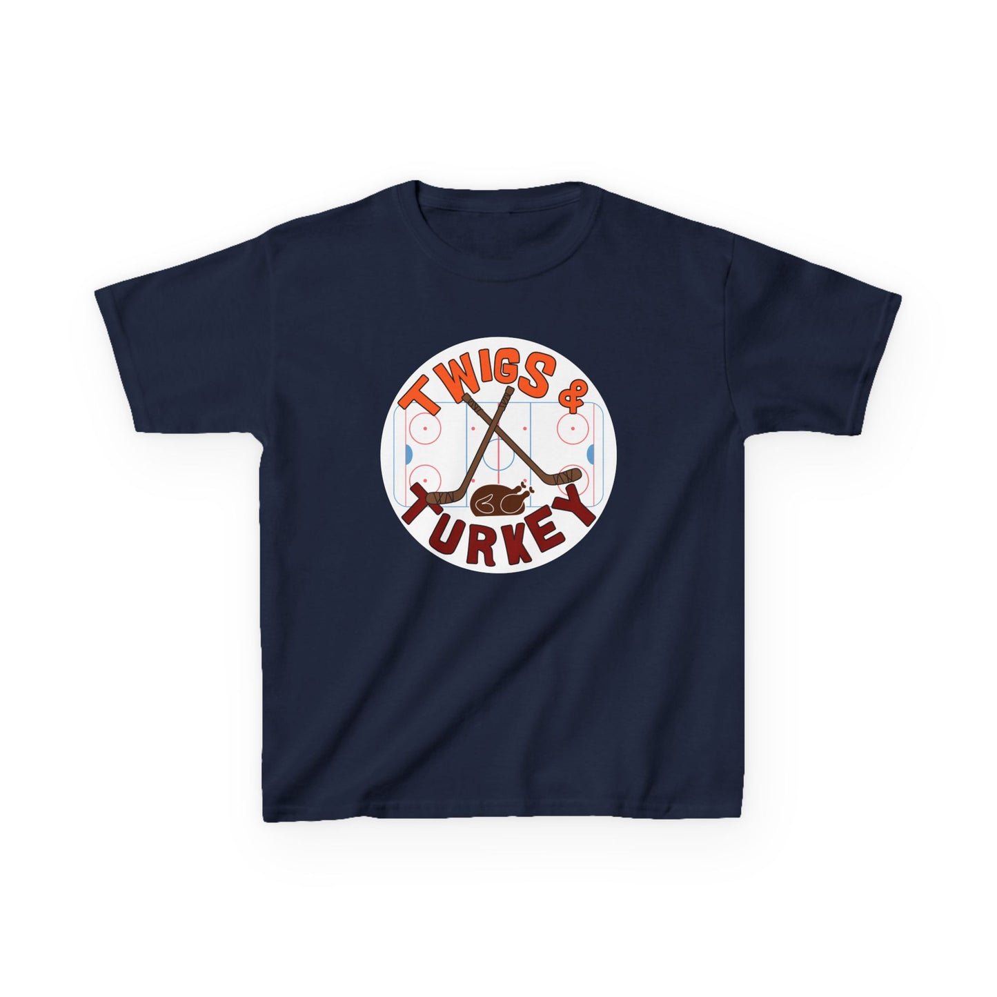 Twigs and Turkey Thanksgiving Hockey Shirt (Youth)