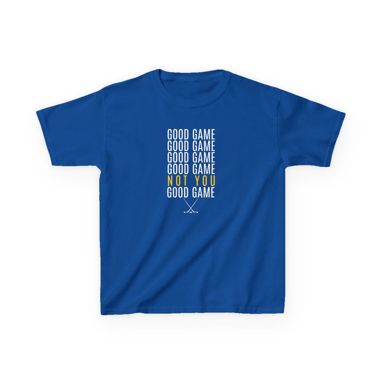 Good Game Not You Funny Ice Hockey T-Shirt (Youth)