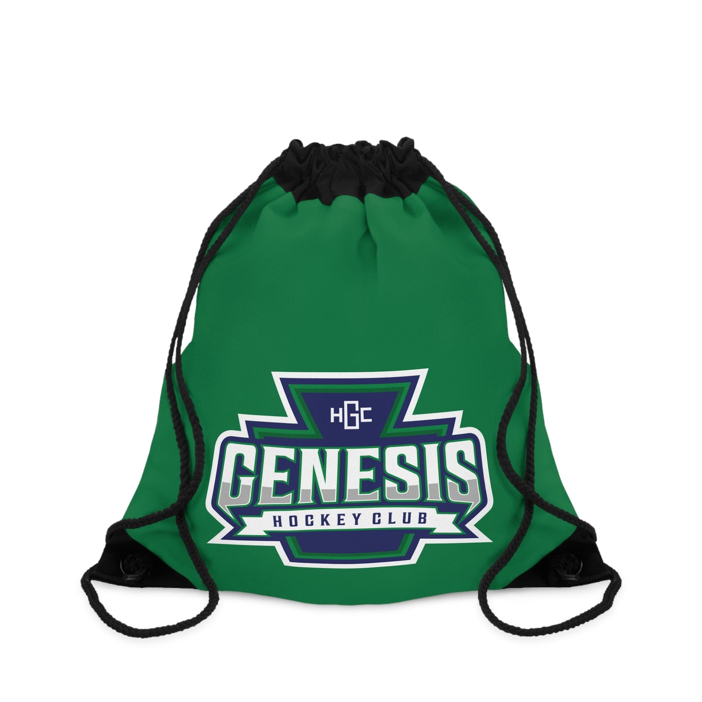 Genesis Premium Fabric Drawstring Bag with Interior Zipper Pocket