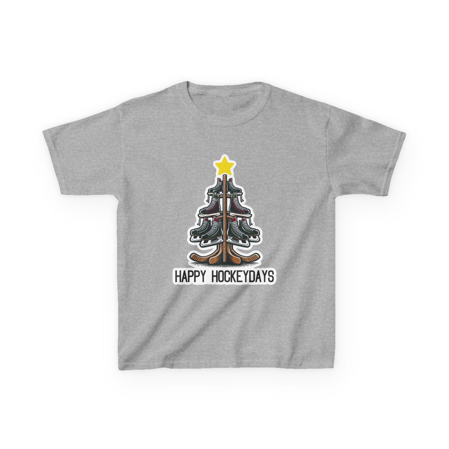 Happy Hockeydays Ice Hockey Christmas Tree Shirt (Youth)