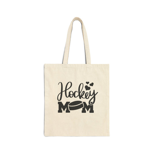 Hockey Mom Cotton Canvas Tote Bag