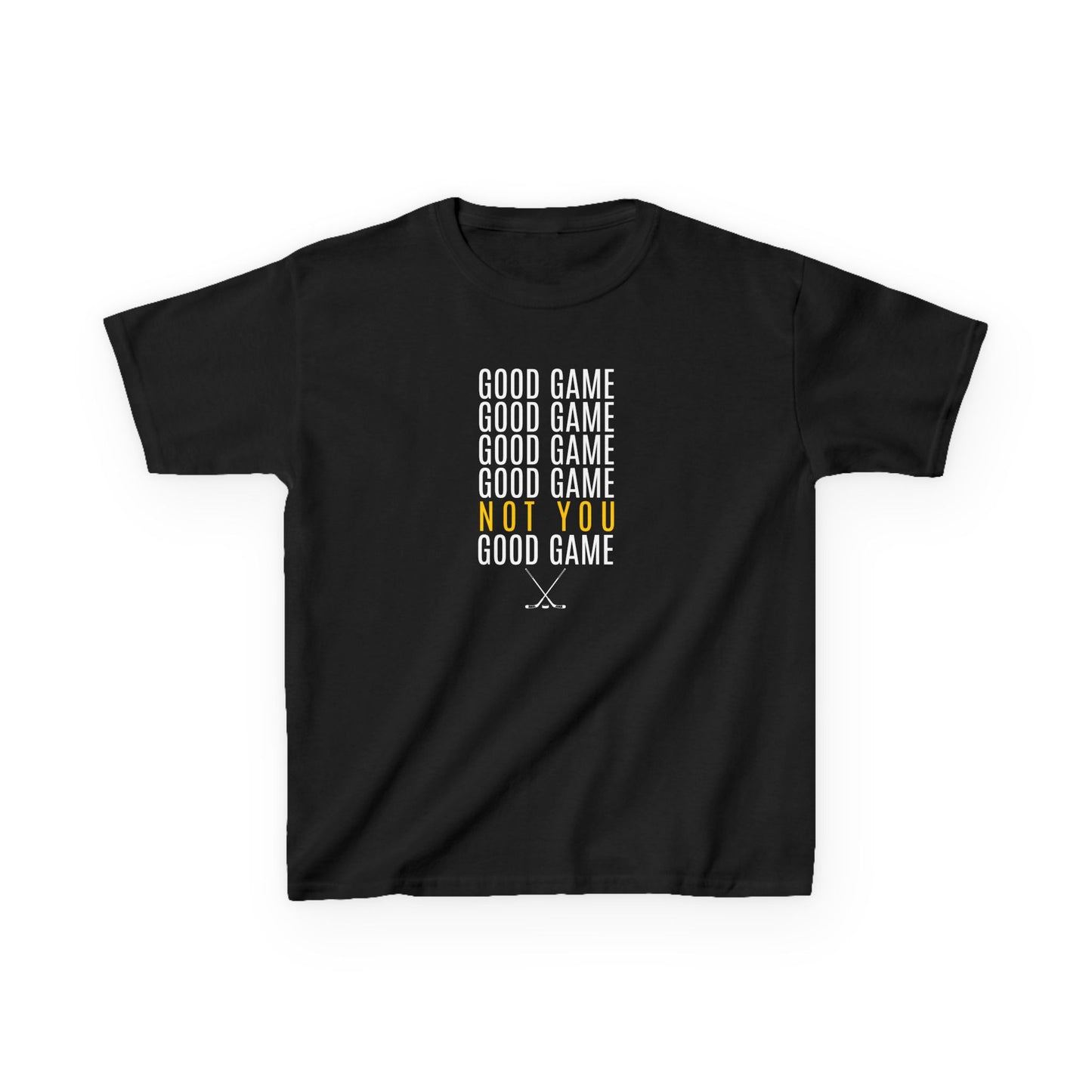 Good Game Not You Funny Ice Hockey T-Shirt (Youth)